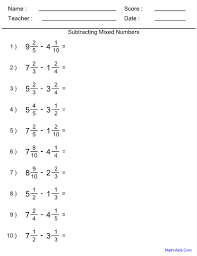 This means you can make an unlimited number of printable math worksheets to your specifications. Fraction Worksheets With Answer Sheet I Teachersherpa