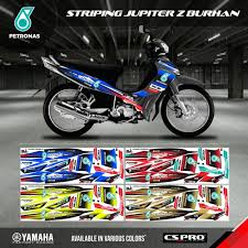 Koleksi modifikasi motor keren vega zr terlengkap pojok. Striping Lis Body Motor Yamaha Jupiter Z Burhan Burung Hantu Petronas Visit Malaysia Shopee Indonesia
