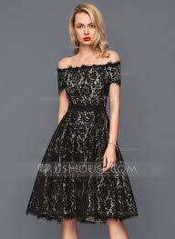 Us 128 00 A Line Off The Shoulder Knee Length Lace Cocktail Dress Jj S House Cocktail Dress Lace Fall Cocktail Dress Cocktail Dress Wedding