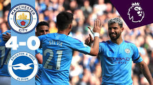 Champions retain premier league title on final day. Highlights Man City 4 0 Brighton De Bruyne Aguero 2 Bernardo Silva Youtube