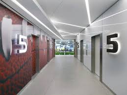 Inside The New Headquarters Of The Nfl Office Snapshots Loft Interior Design Hotel Corridor Loft Interiors
