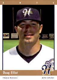 2011 Helena Brewers Grandstand #11 Doug Elliot Rocky Hill Connecticut CT  Card