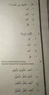 Soal uts bahasa indonesia kelas 8 semester 2 2020 ini sudah dilengkapi beserta kunci jawaban. Kunci Jawaban Bahasa Arab Mts Kelas 7 Semester 2 Kurikulum K13 Halaman 58 Nomer 1 30 Saja Pliss Brainly Co Id