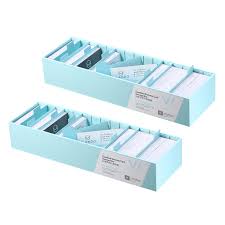 Item 522013 realspace® black faux leather business card holder. Vpack Business Card Organizer Business Card Case Holder Card Storage Box Organizer Office Business Card Holder 2 Pack Blue Buy Online At Best Price In Uae Amazon Ae