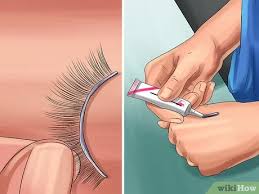 Fit the strip the band on the strip lash may be too long for your eye. 3 Ways To Make False Eyelashes Wikihow