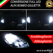 Le luci abbaglianti visibili in alto a destra servono ad illuminare la strada a grande distanza ed è per questo motivo che sono conosciute anche come proiettori di profondità. Kit Fari Full Led Alfa Romeo Giulietta Anabbaglianti H7 Abbaglianti H1 Canbus Ebay