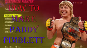 Check out the cage warriors library on ufc fight pass. Guide How To Make Paddy Pimblett In Ufc 4 Youtube