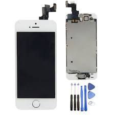 Llltrade Iphone 5s Lcd Display Screen Touch Digitizer Full Assembly Replacement With Front Camera Ear Speaker Home Button Withou Display Screen Phone Iphone