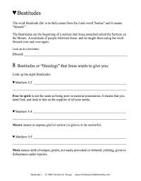 Free Printable Bible Study Lesson Beatitudes Bible Study Printables Bible Study Lessons Youth Bible Study