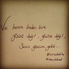Ve Benim Birdenbire Yuzunu Degil Gozunu Degil Senin Sesini Goresim Geldi Nazim Hikmet Alintilar Guzel Soz Ozlu Sozler