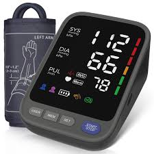 Upper Arm Blood Pressure Monitor Large LCD Display BP Machine