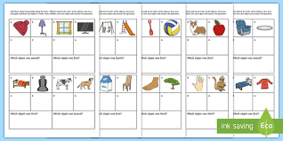 Help is just a click away with our memory games worksheets. Cfe Working Memory Order Of Objects Cards Teacher Made