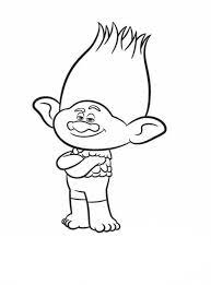 While poppy loves to be happy and hug branch stays underground in his bunker unhappy. Trolls Coloring Pages Cartoon Coloring Pages Poppy Coloring Page Coloring Pages