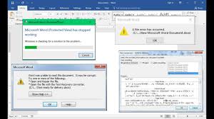 Ms Word Fix All Issues Of Word File Corrupted Not Opening Unable To Read Youtube