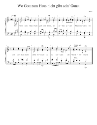 © 2021 musikhaus kirstein gmbh. Wo Gott Zum Haus Nicht Gibt Sein Gunst Sheet Music For Clavichord Solo Download And Print In Pdf Or Midi Free Sheet Music Musescore Com