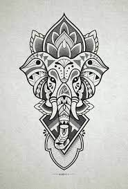 Pin De Ionut En Mandala Tatuaje Mandala Elefante Elefante Mandala Tatuajes De Elefantes