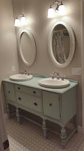 Custom Vanity Made From Antique Buffet Drawers And Cabinets Work Drop In Kohler Sinks Gorgeous Diy Bathroom Remodel Dresser Sink Vanity Bathroom Vanity