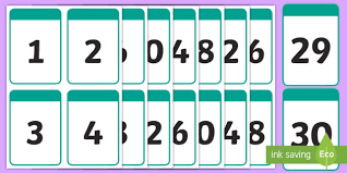 Print numbers flashcards, small game cards, bingo cards, handouts and worksheets to match. Printable Number Cards 1 30 Primary Resource To Print