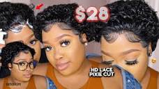 $28 HD LACE CURLY WIG | AMAZON PRIME HUMAN HAIR 6” .. there's a ...