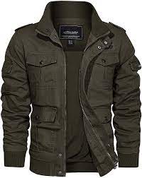 Tacvasen Men S Jackets Lightweight Working Jackets Multi Pockets Army Green S At Amazon Men S Clothing Store Mens Jackets Leather Outerwear Jackets