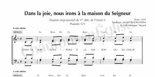 Chantons En Eglise Dans La Joie Nous Irons A La Maison Du Seigneur Aelf Wackenheim Adf Musique Bayard