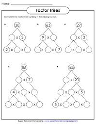 So 4 is the gcf. Factors Worksheets