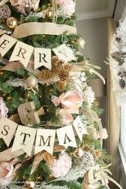 Blush pink flowers for xmas tree. Christmas Color Palettes To Try That Aren T Red The Turquoise Home