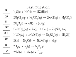 Those types are synthesis (or direct combination), decomposition, single replacement, double each of the five reaction types has a unique template that helps to set it apart from the other four. Types Of Chemical Reactions Chapter 11 Section Ppt Download