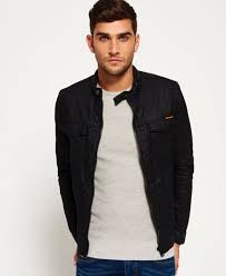 Superdry Biker Jacket Black Veste Homme Veste Biker Veste