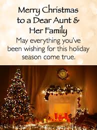 Christmas is coming, and as the yuletide season nears, you'll be faced with the unfortunate reality of sending. Warm And Beautiful Merry Christmas Card For Aunt Her Family Birthday Greeting Cards By Davia