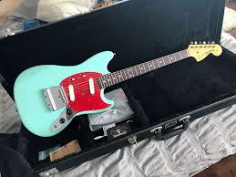 Although this was the first sonic blue mustang that kurt picked up. Fender Kurt Cobain Mustang 1993 Sonic Blue Japan The Reverb