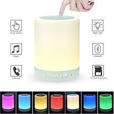 Lkandsmart Night Light With Bluetooth Speaker Smart Touch Sensor Bedside Lamp Dimmable 3 Level Warm Speakers For Sale Night Light Bluetooth Speakers Portable
