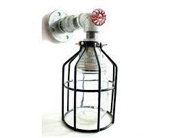 Check spelling or type a new query. Amazon Com Industrial Wall Sconce Galvanized Pipe Lighting W Mason Jar For Kitchen Bathroom Or Outdoor Lighting Sconces Steampunk Black Cage Modern Industrial Lighting Fixture Farmhouse Light Handmade