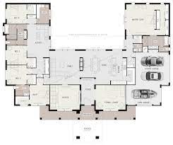 U shaped house plans) wrap around three sides of a patio or courtyard creating a sheltered area for entertaining or surrounding a key landscape element. Floor Plan Friday U Shaped 5 Bedroom Family Home