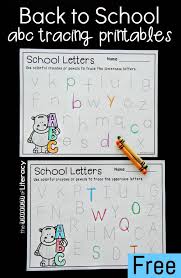 Back To School Alphabet Tracing Printables Alphabet Tracing Printables Alphabet Tracing Alphabet Preschool
