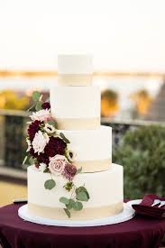 A Romantic Navy Red St Augustine Wedding Every Last Detail Burgundy Wedding Cake White And Gold Wedding Cake Simple Wedding Cake