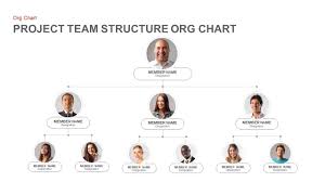 Project Team Structure Org Chart Powerpoint Template And