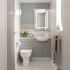 Wickes Vienna Grey Gloss On White Fitted Compact Toilet Unit 600 X 204mm Wickes Co Uk