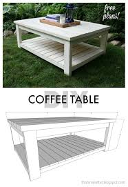 Free Coffee Table Plans Create A Rustic Chic Look In Your Home For Less Diy Coffee Table Coffee Table Coffee Table Farmhouse