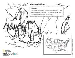 Mammoth Cave Mammoth Cave Coloring Pages Preschool Coloring Pages