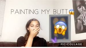 High quality booty paint gifts and merchandise. Painting My Butt And Putting It On A Canvas Viral Tiktok Body Paint Challenge Youtube