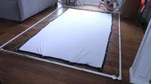 But if you're looking for a cheap, easy, basic projector screen i've got just the tutorial for you. Diy Inexpensive Collapsible Projector Screen Frame 8 Steps With Pictures Instructables