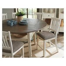 Bolanburg Round Drop Leaf Counter Table Antique White Signature Design By Ashley Dining Room Table Ashley Furniture Dining Counter Height Dining Room Tables