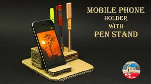More images for how to make a phone holder out of cardboard » Diy Projects On Twitter Diy Mobile Phone Holder With Pen Stand Hello Friends This Time I Have Made A Cardboard Craft Ideas Https T Co 8i5dyqs6ig You Can Make This Diy Projects Easily