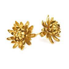 Alex Monroe Chrysanthemum Stud Earrings Flower Earrings Studs Stud Earrings Flower Studs