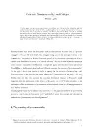 Writing a critique paper is not easy. Http Www Thomaslemkeweb De Publikationen Foucault 20governmentality 20and 20critique 20iv 2 Pdf
