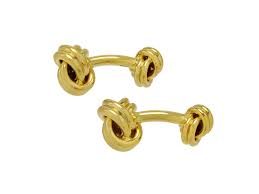 The accompanying bars are made from 18k gold or palladium plated sterling silver. Knot Cufflinks In 18k Gold For Sale From Beladora Beladora