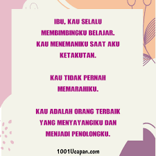 Sudah seharusnya ucapan selamat itu datang dari lubuk hati yang paling dalam, tidak hanya saat ulang tahun saja, tetapi kita juga harus memanjatkan do'a kepada beliau. Bergambar Himpunan Kad Ucapan Hari Ibu Terbaik 1001 Ucapan