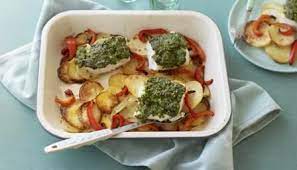 Fish And Potato Traybake Recipe Recipe Recipes Food Fish Recipes