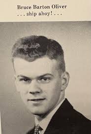 Bruce Barton Oliver Brooktondale Ithaca High School yearbook 1957